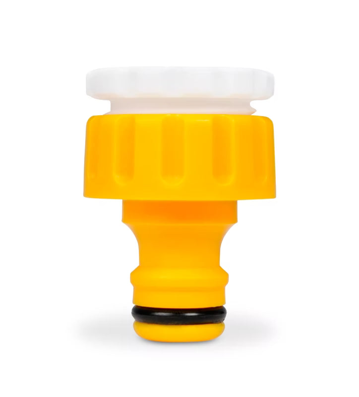 Hanekobling 2-i-1 1/2" - 3/4" Gul Plast