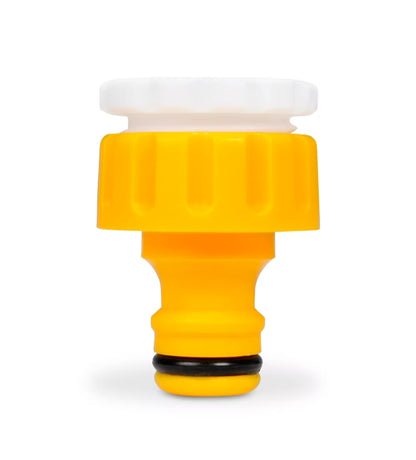 Hanekobling 2-i-1 1/2" - 3/4" Gul Plast