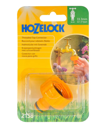 Hanekobling 2-i-1 3/4"-1" Plast Gul