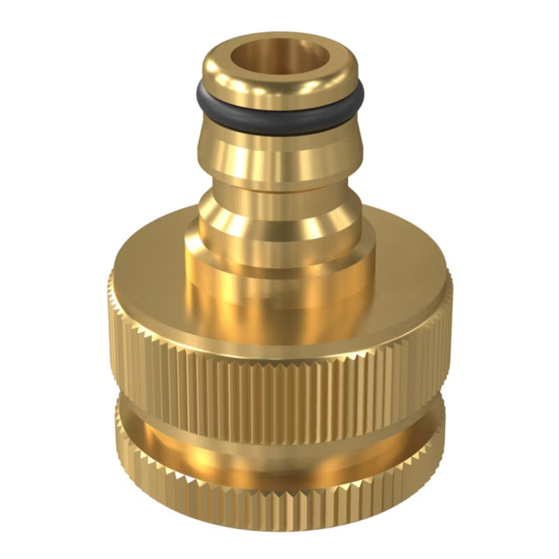 Hanekobling 3/4"-1" Messing