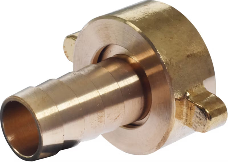 Hanekobling Messing 1/2" med 3/4" Indvendigt Gevind