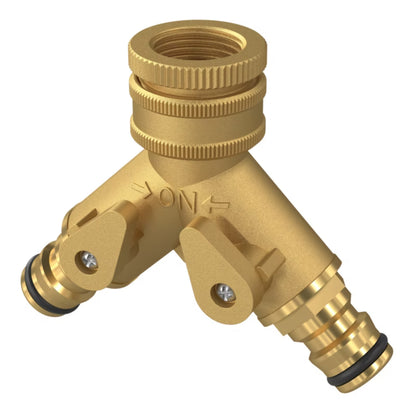 Hanekobling Y 1/2"-3/4" Messing