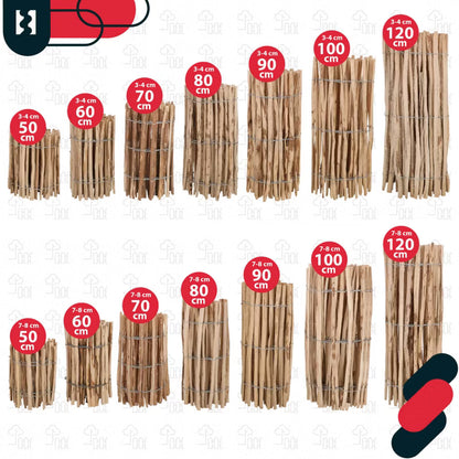 Hasselhegn 100 cm Natur Træ