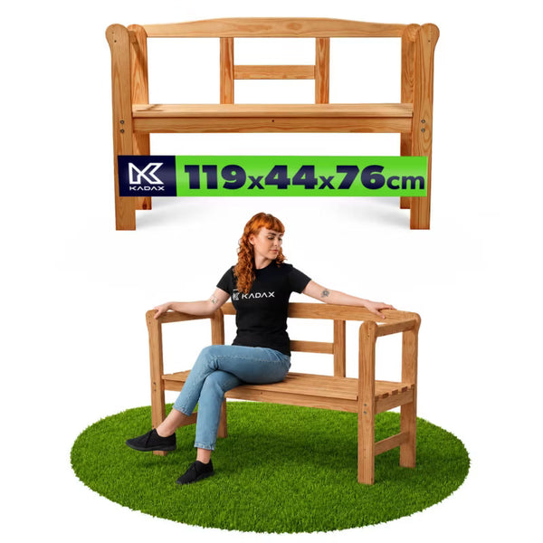 Havebænk 119x44x76 cm Teak Træ med Opbevaring