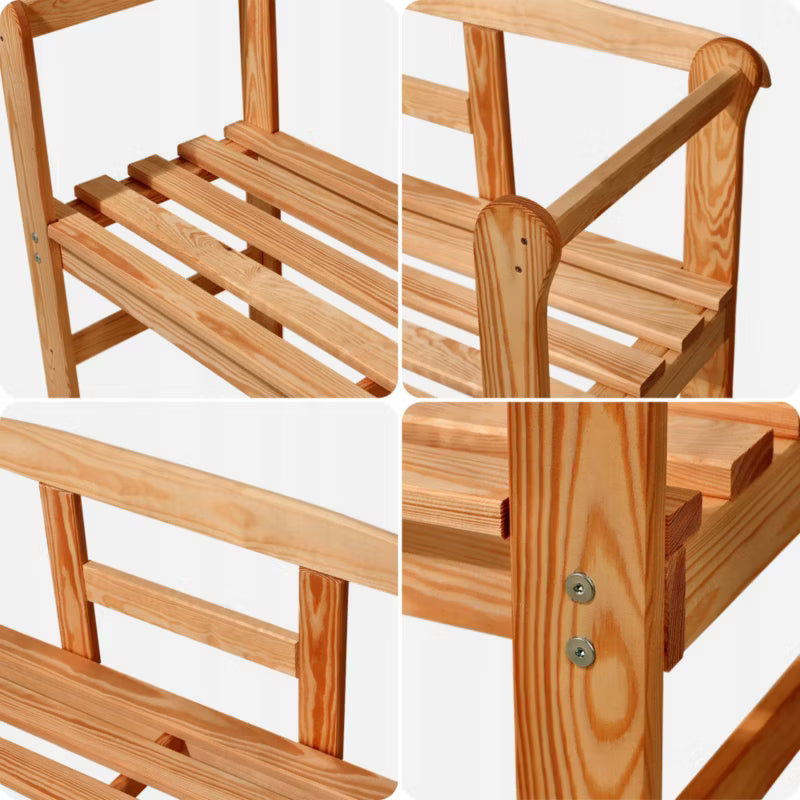 Havebænk 119x44x76 cm Teak Træ med Opbevaring