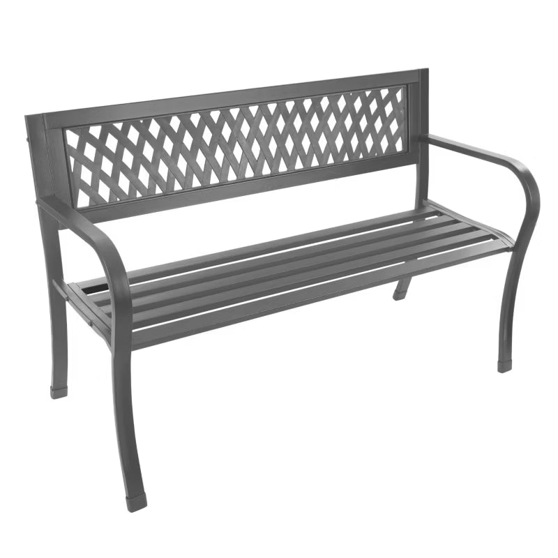 Havebænk 125x53 cm Grafit H-048