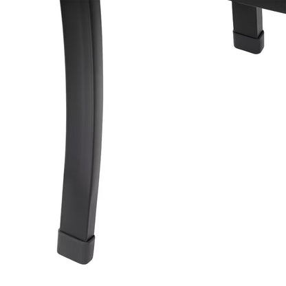 Havebænk 125x53 cm Sort Metal