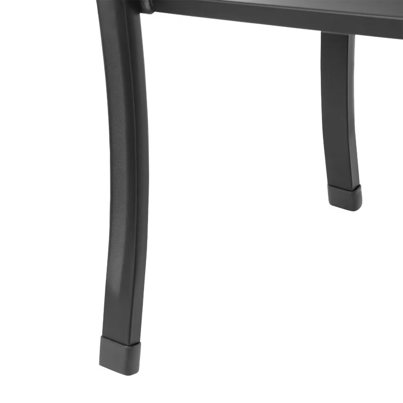 Havebænk 125x53 cm Sort Stål