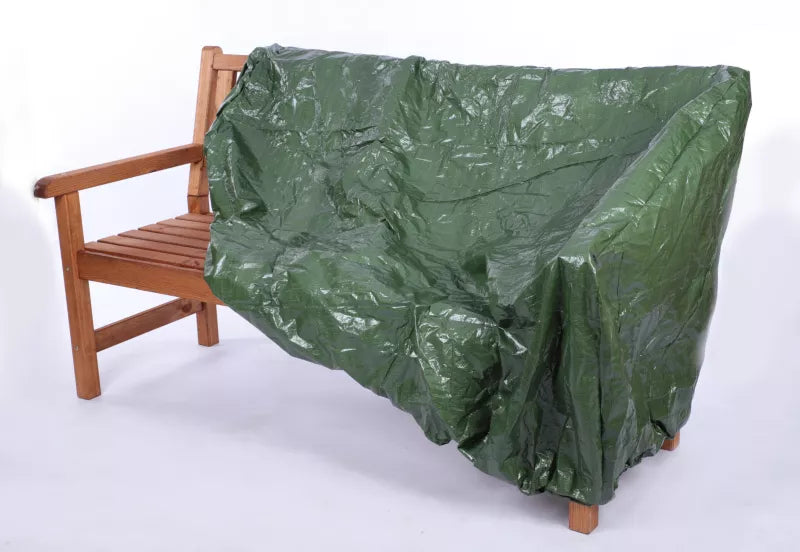 Havebænk 154x70 cm Brun Træ med Betræk