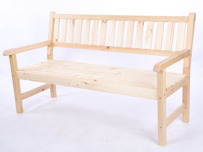 Havebænk 154x70 cm Natur Træ
