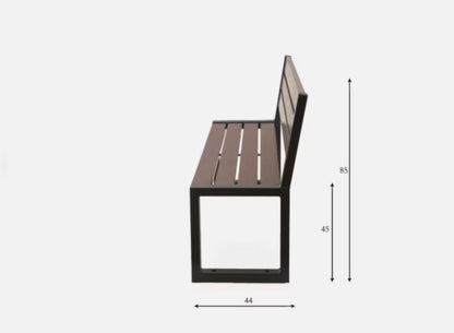 Havebænk 2004 162 cm Palisander Stål