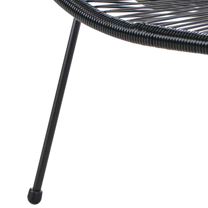 Havebænk Acapulco II 114 cm Sort Stål
