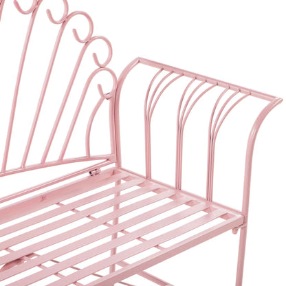 Havebænk Cavinia 125 cm Rosa Metal