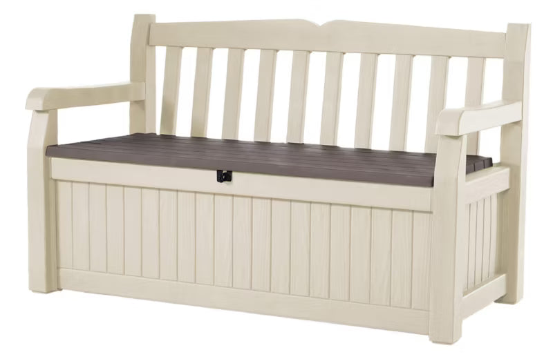 Havebænk Eden 265L 140x60x84 cm Beige-Brun
