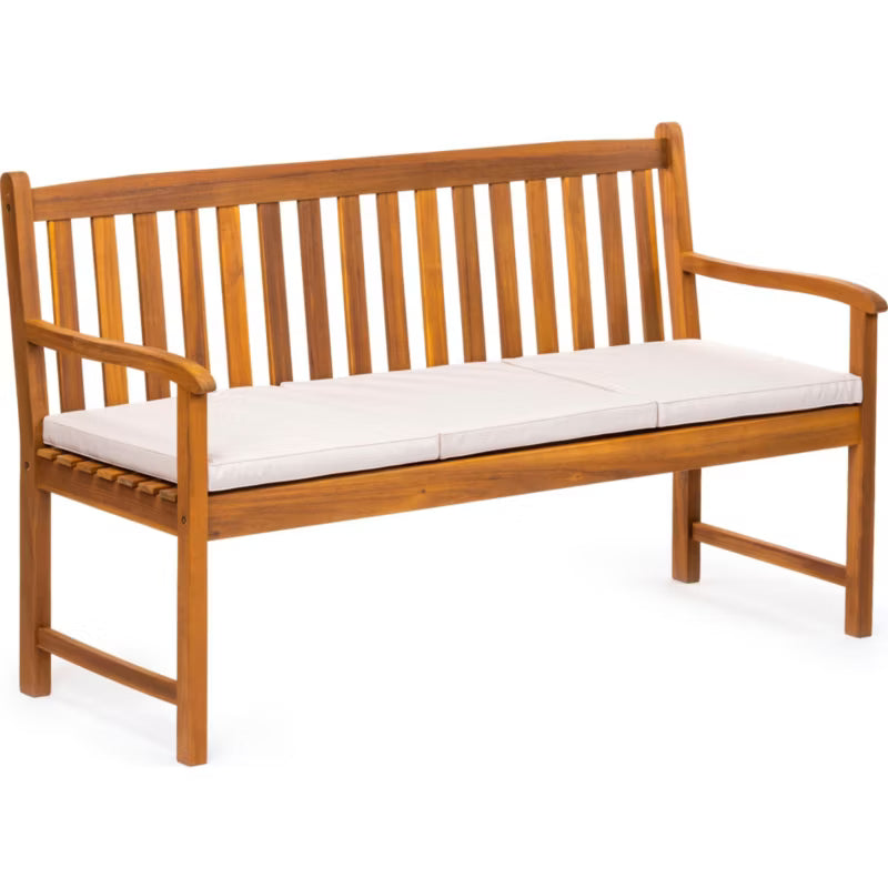 Havebænk FDZN 4020-T 150x61x91 cm Akacietræ Natur