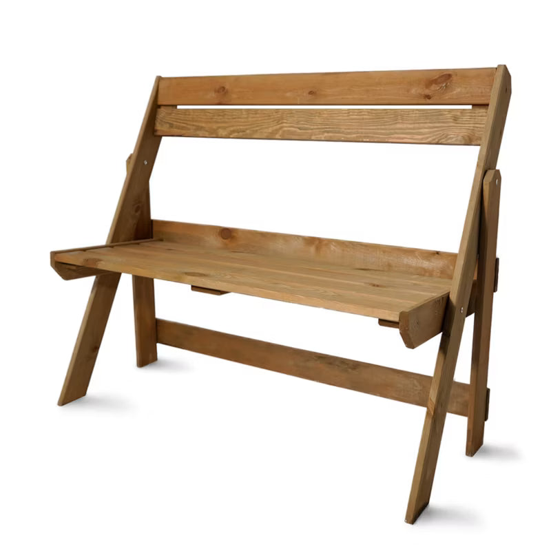 Havebænk Fyrretræ Sammenklappelig 105x46 cm