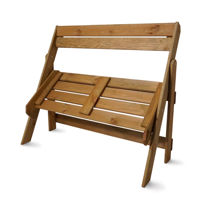 Havebænk Fyrretræ Sammenklappelig 105x46 cm