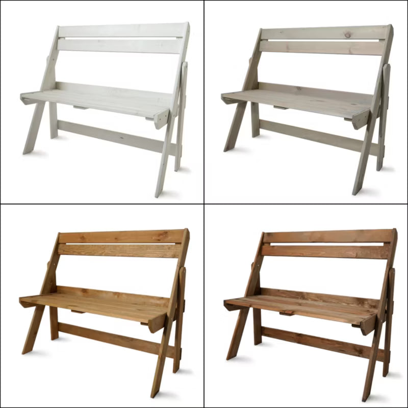 Havebænk Fyrretræ Sammenklappelig 105x46 cm