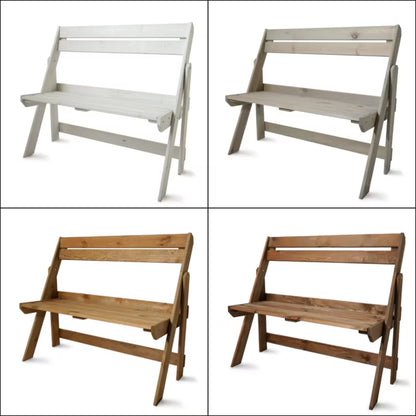 Havebænk Fyrretræ Sammenklappelig 105x46 cm