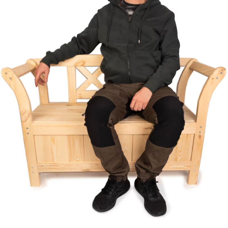 Havebænk Lena 119x43x75 cm med Opbevaring Fyrretræ