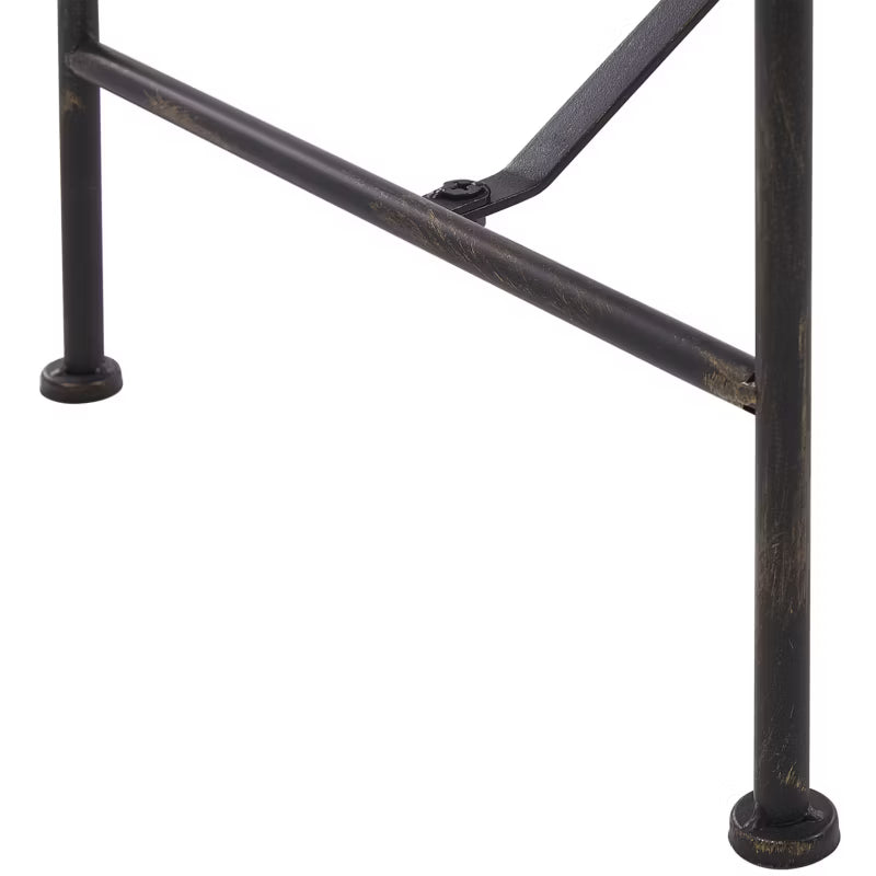 Havebænk Milazzo 130 cm Sort Metal