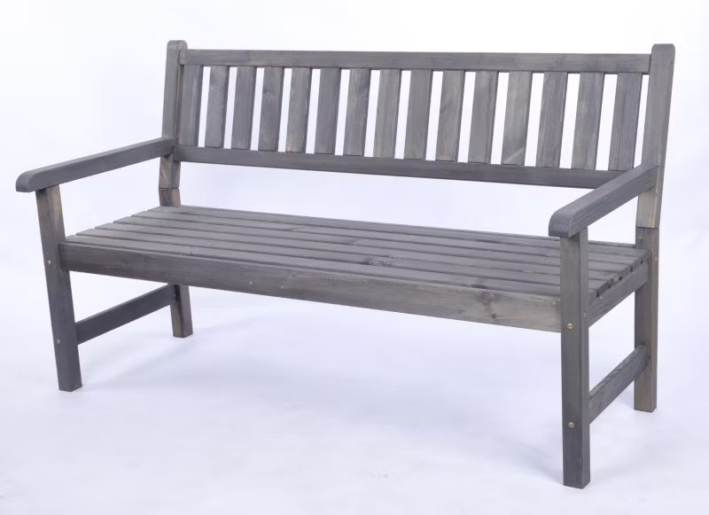 Havebænk MIR 154x70 cm Træ Grå