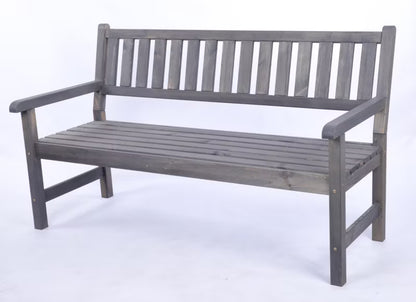 Havebænk MIR 154x70 cm Træ Grå