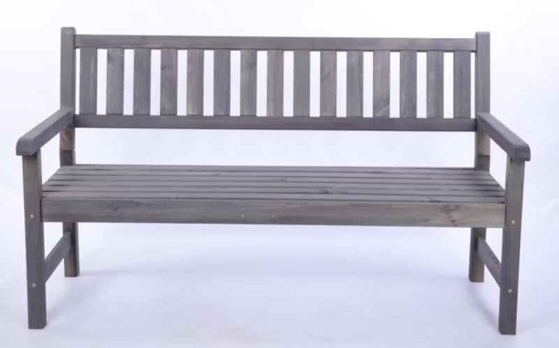 Havebænk MIR 154x70 cm Træ Grå