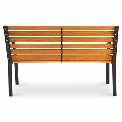 Havebænk Norfolk 122 cm Natur og Sort