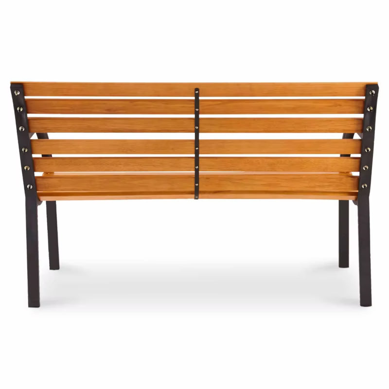 Havebænk Norfolk 122 cm Natur og Sort