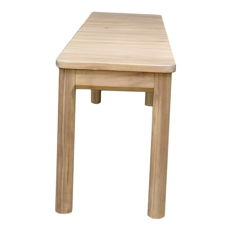 Havebænk Riveo 128x34 cm Akacie Natur Hvid