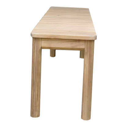 Havebænk Riveo 128x34 cm Akacie Natur Hvid