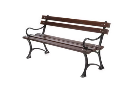 Havebænk Støbejern 150 cm Palisander 0120
