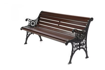 Havebænk Støbejern Retro 155 cm Palisander