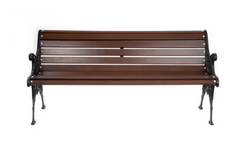 Havebænk Støbejern Retro 155 cm Palisander