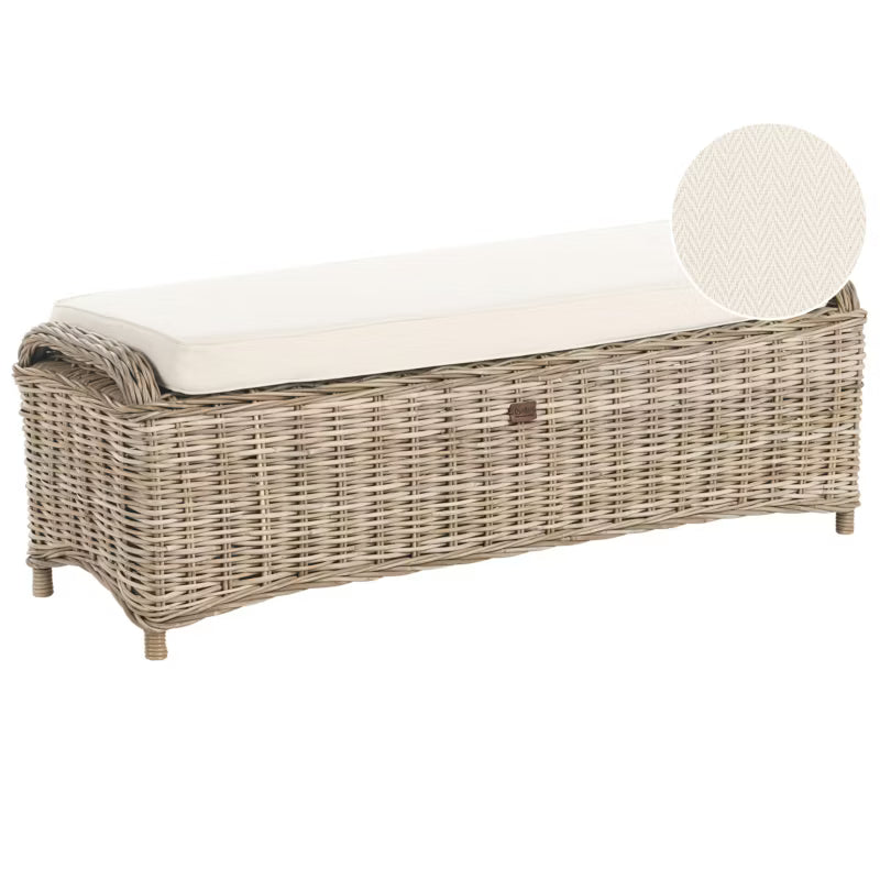 Havebænk Susua 140 cm Natur Rattan