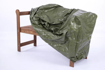 Havebænk Træ 118x44 cm Brun med Ryglæn