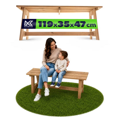 Havebænk Uden Ryglæn 119 cm Træ