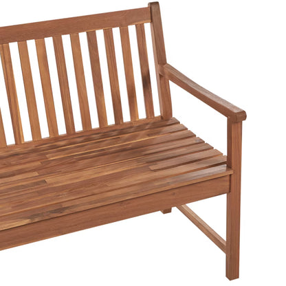 Havebænk Vivara 180 cm Akacietræ med Bordeaux Hynde