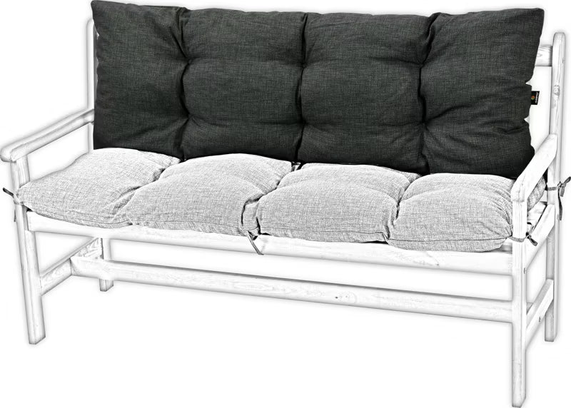 Havebænkshynde 120x50 cm Antracit