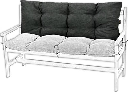 Havebænkshynde 120x50 cm Antracit