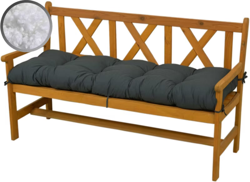 Havebænkshynde 160x50 cm Mørkegrå
