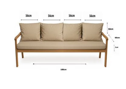 Havebænkshynde 180x50 cm Beige