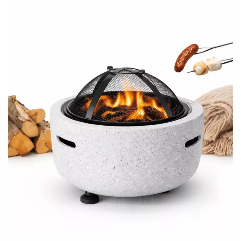 Havebålsted 44x44x35 cm Grå