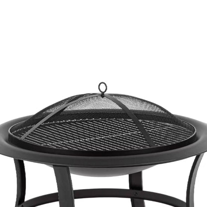 Havebålsted FZG 1025 Ø74 cm Sort med Grillrist
