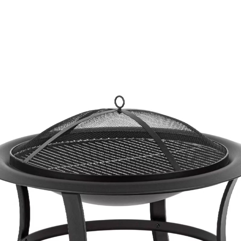 Havebålsted FZG 1025 Ø74 cm Sort med Grillrist
