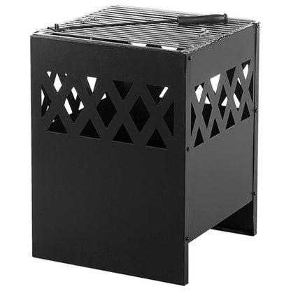 Havebålsted Shiga 40x53 cm Sort Stål med Grillrist