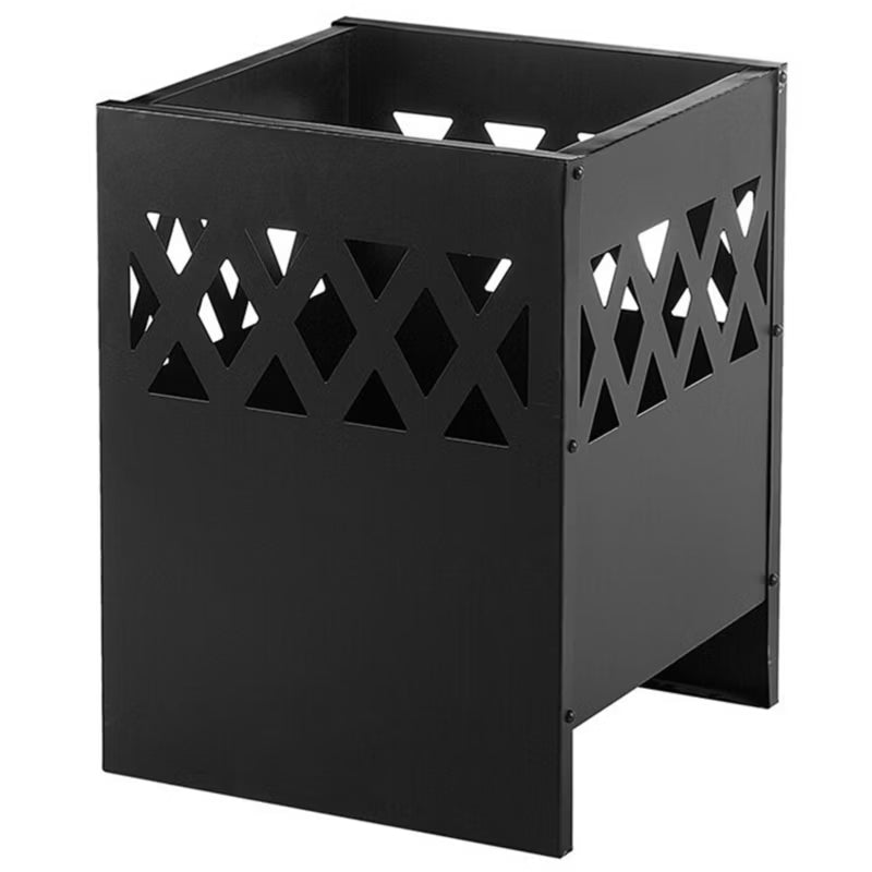 Havebålsted Shiga 40x53 cm Sort Stål med Grillrist