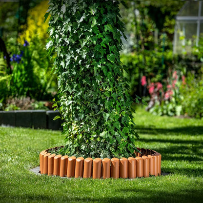 Havebedskant 5m Terrakotta Plastik