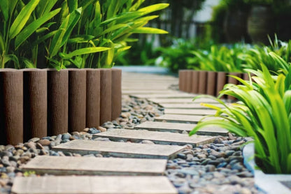Havebedskant Palisade 25,5 cm 2,3 m Brun